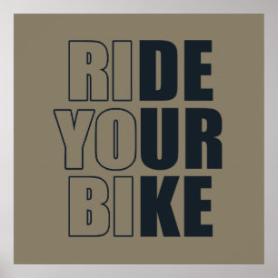 Póster citas inspiradoras de ciclismo