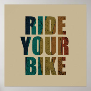 Póster citas inspiradoras de ciclismo