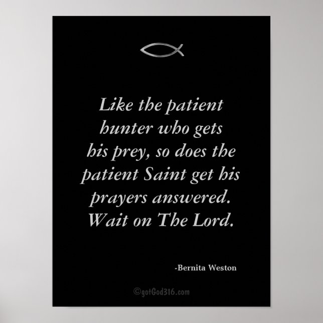 Póster Citas inspiradoras de claves de disciplina (Frente)