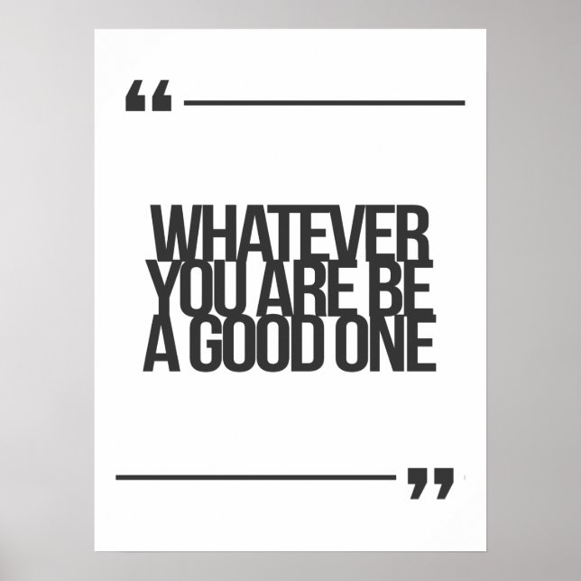 Póster citas inspiradoras y motivacionales (Frente)