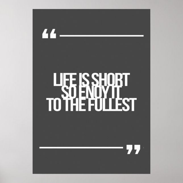 Póster citas inspiradoras y motivacionales (Frente)