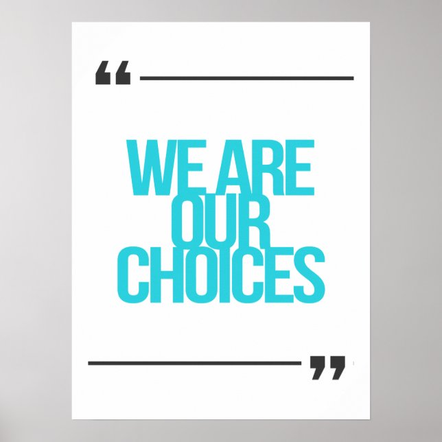 Póster citas inspiradoras y motivacionales (Frente)