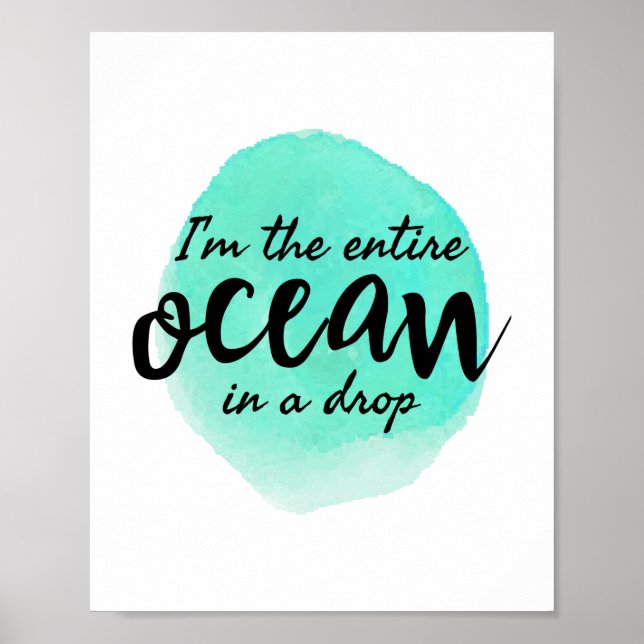 Póster citas inspiradoras y motivacionales de la mañana (Frente)