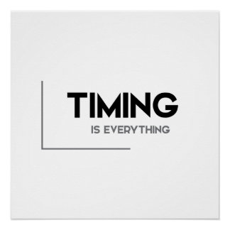 Póster Citas MODERNAS: el tiempo lo es todo