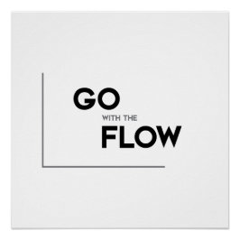 Póster Citas MODERNAS: ir con el flujo