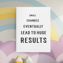 Póster Citas motivacionales Gimnasio de Éxito Blanco Negr