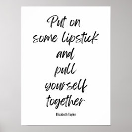 Póster Citas motivacionales Inspiradoras de Elizabeth Tay