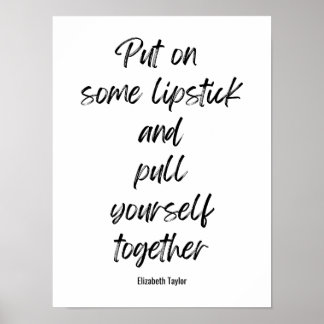 Póster Citas motivacionales Inspiradoras de Elizabeth Tay