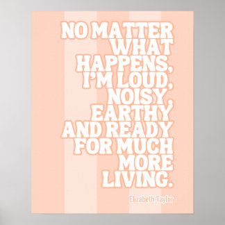 Póster Citas motivacionales Inspiradoras de Elizabeth Tay