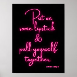 Póster Citas motivacionales Inspiradoras de Elizabeth Tay