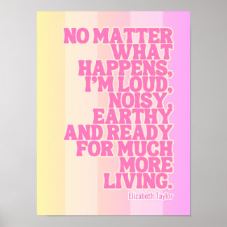 Póster Citas motivacionales Inspiradoras de Elizabeth Tay