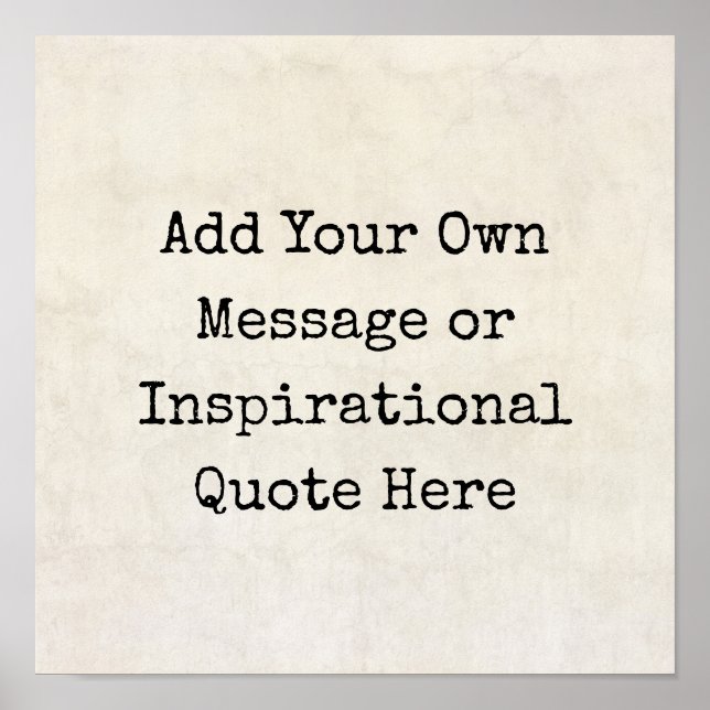 Póster Citas motivacionales, nombres, letras (Frente)