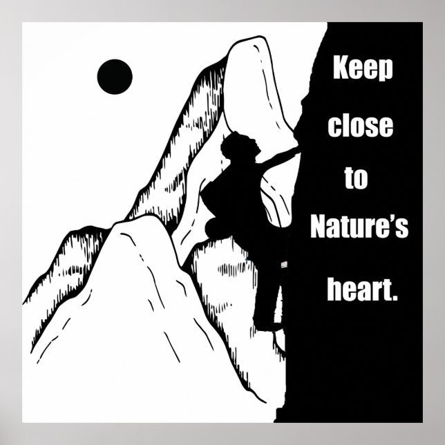 Póster citas motivacionales para escaladores (Frente)