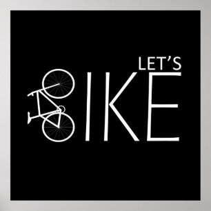 Póster Citas motivadoras de ciclismo de montaña