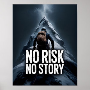 Póster Citas Motivadoras Inspiradoras Sin Riesgo Sin Hist
