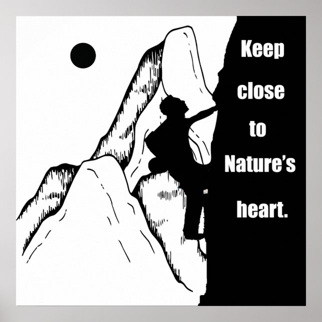 Póster citas motivadoras para escaladores (Frente)