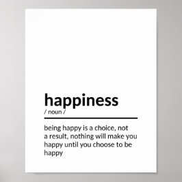 Póster Citas para sentirse bien acerca de la felicidad