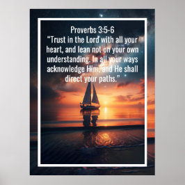 Póster Citas personalizadas de versículos de la biblia y