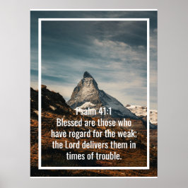 Póster Citas personalizadas de versículos de la biblia y
