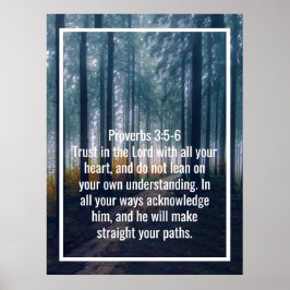 Póster Citas personalizadas de versículos de la biblia y
