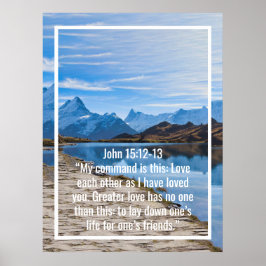 Póster Citas personalizadas de versículos de la Biblia y
