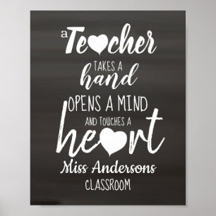 Póster Citas personalizadas Inspiradoras del profesor