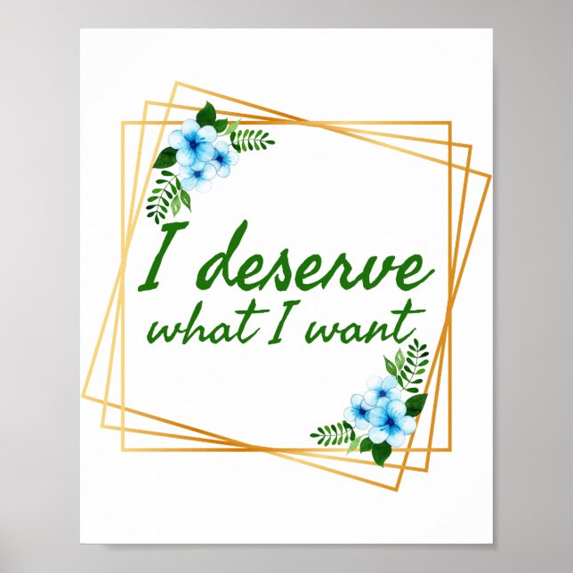 Póster citas positivas buenas de vibes de por vida (Frente)