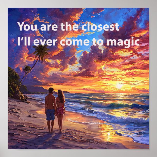 Póster Citas románticas del día de San Valentín (Frente)