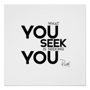Póster CITAS: Rumi - usted búsqueda usted
