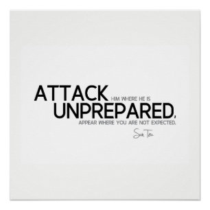 Póster CITAS: Sun Tzu: Ataque sin preparación