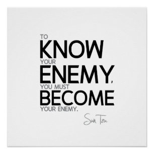 Póster CITAS: Sun Tzu: Conozca a su enemigo