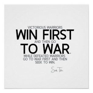 Póster CITAS: Sun Tzu - gane primero