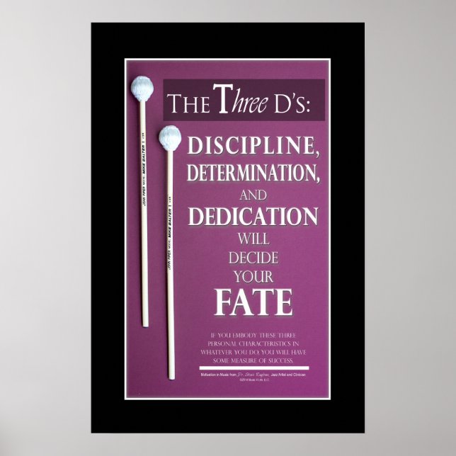 Póster Citas y dichos Inspiradores de música (Frente)