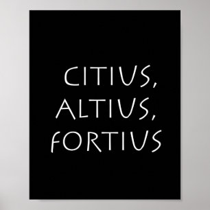 Póster Citius altius fortius