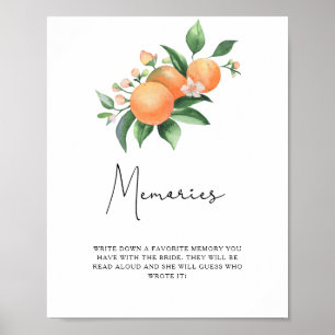 Póster Cítrico - recuerdos con la novia