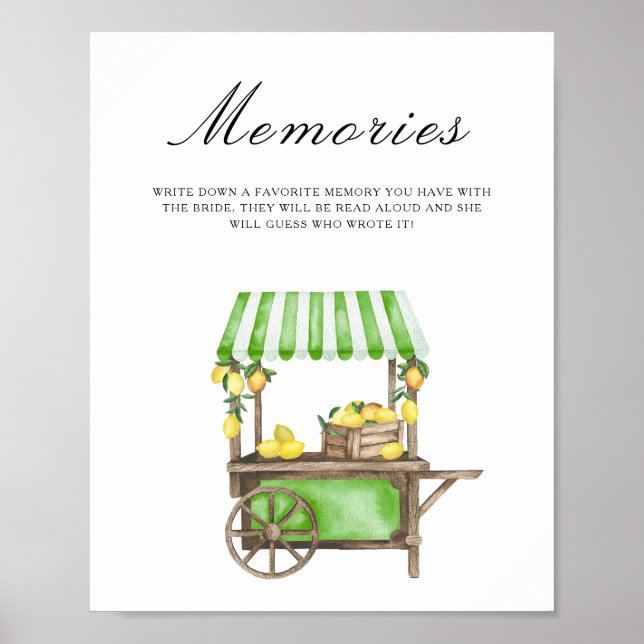 Póster Cítrico - recuerdos con la novia (Frente)