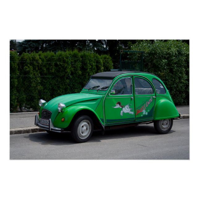 Póster Citroen 2 CV Sauss Ente (Anverso)