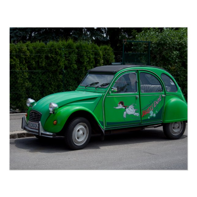 Póster Citroen 2 CV Sauss Ente (Anverso)
