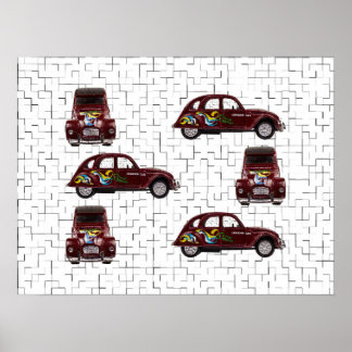 Póster Citroën 2CV - Ente - Döschwo