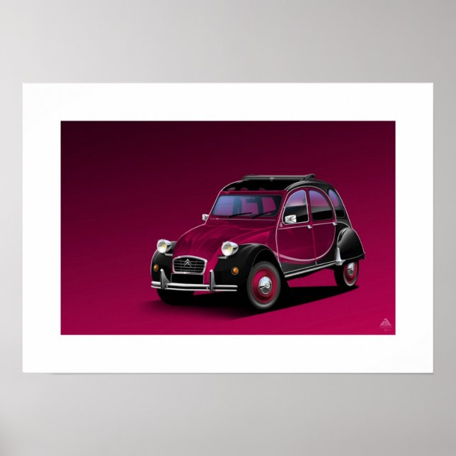 Póster Citroen 2CV Ilustracion Poster Charleston (Frente)