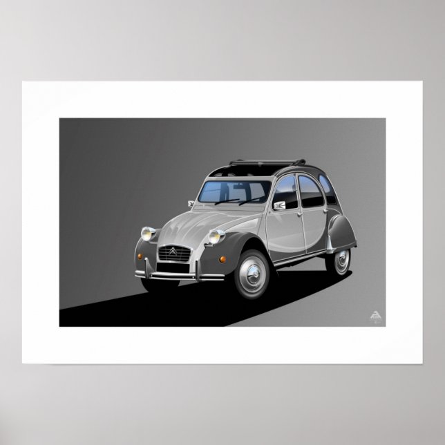 Póster Citroen 2CV Ilustracion Poster Charleston (Frente)