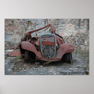 Póster Citroen at Oradour France