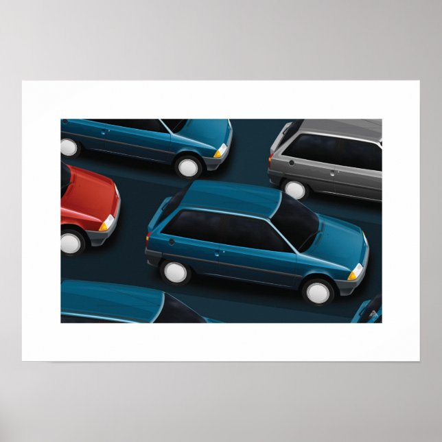 Póster Citroen AX (Frente)