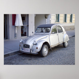 Póster Citroën Silver 2CV