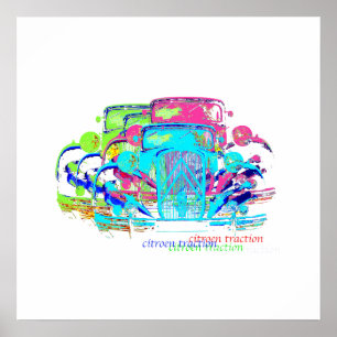 Póster Citroen traction avant poster