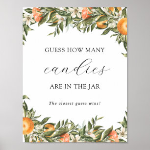 Póster Citrus adivina cuántos están en el juego de la duc