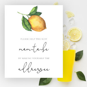 Póster Citrus Ayuda a la futura mamá ocupada a dirigir un
