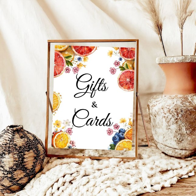 Póster Citrus Bridal Shower Regalos & Tarjetas Mesa Rótul (Subido por el creador)