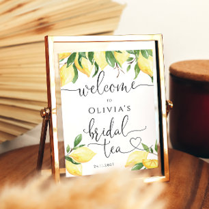 Póster Citrus Bridal Tea Bienvenida Fotograma