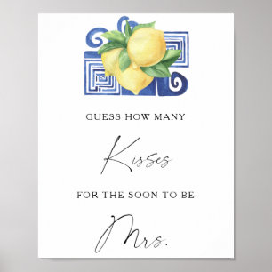 Póster Citrus - Cuántos besos en el juego de la ducha de